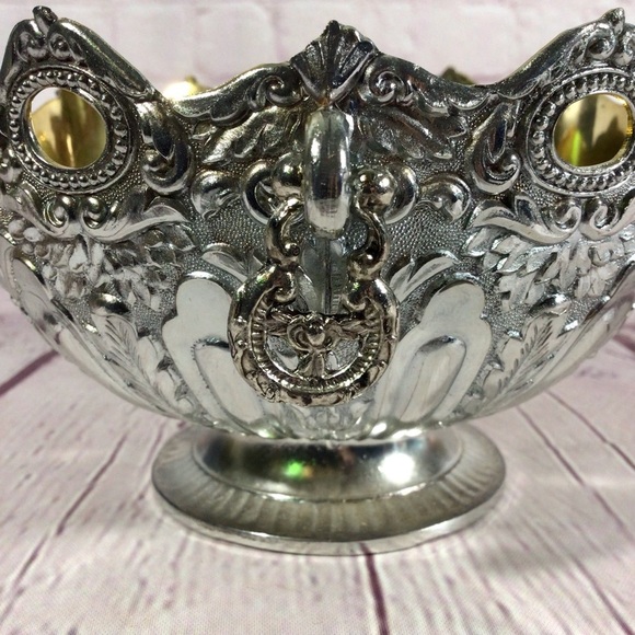 Vintage Leonard No. 963 Monteith Ornate Silver Bowl with Box - Japan - Picture 7 of 11